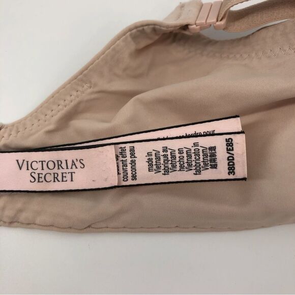 Victorias Secret T-Shirt Push-Up Full Coverage Bra 38DD Nude Cream - Picture 5 of 10
